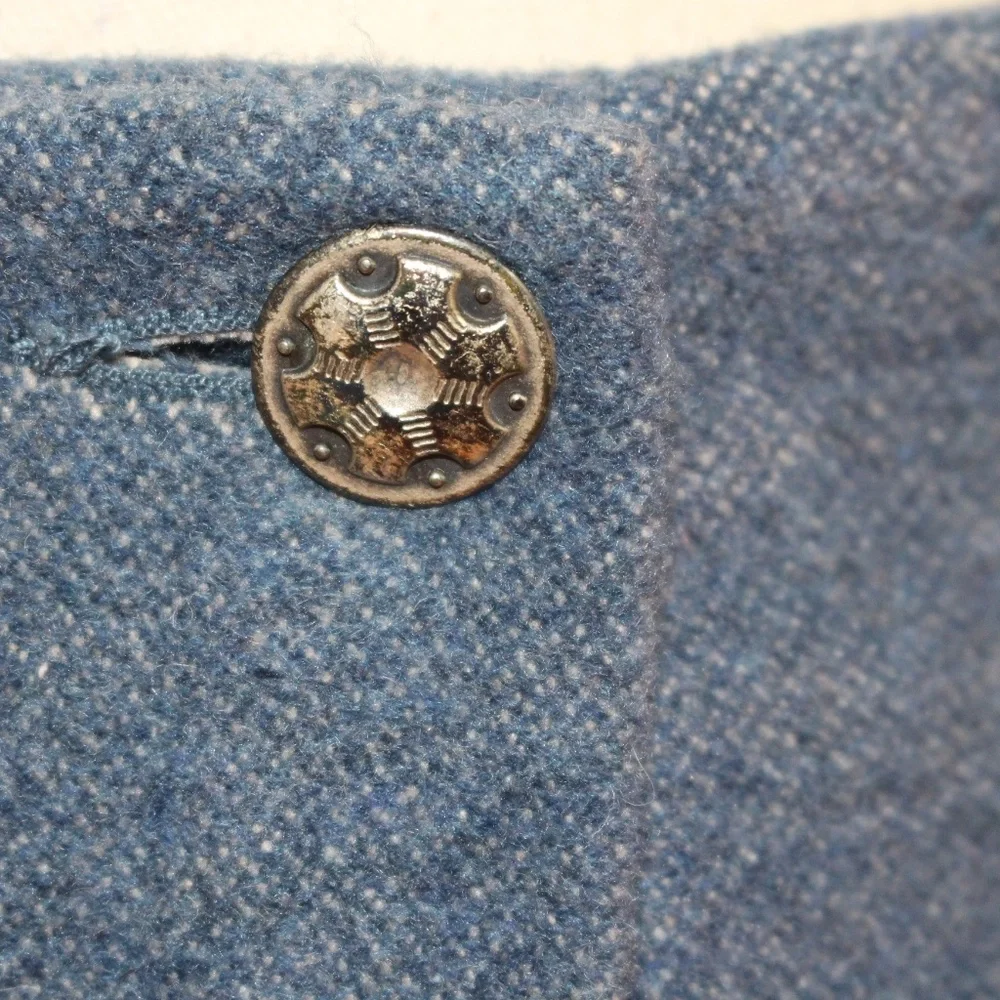 Express, Vintage Navajo wool blend Striped Midi wrap Skirt with button closure - Picture 5 of 10